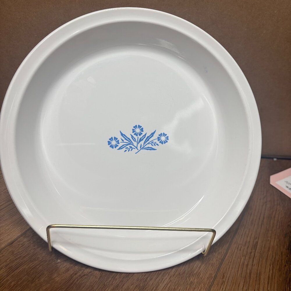 Vintage Corning Ware P-309 Blue Cornflower 9" x 1.25" Pie Baking Dish Pan Plate